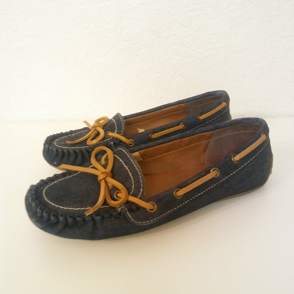 🎉SOLD🎉 Lucky Brand Boat Shoes Abelle Denim - Picture 3 of 8